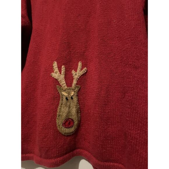 Ugly Christmas Reindeer‎ & Lights Large Red - Picture 10 of 10